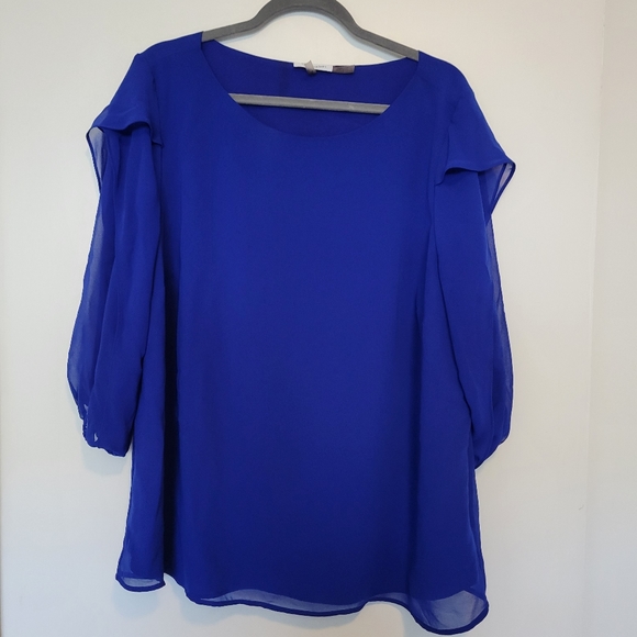 Calvin Klein Tops - Calvin Klein. Cobalt Blue Blouse